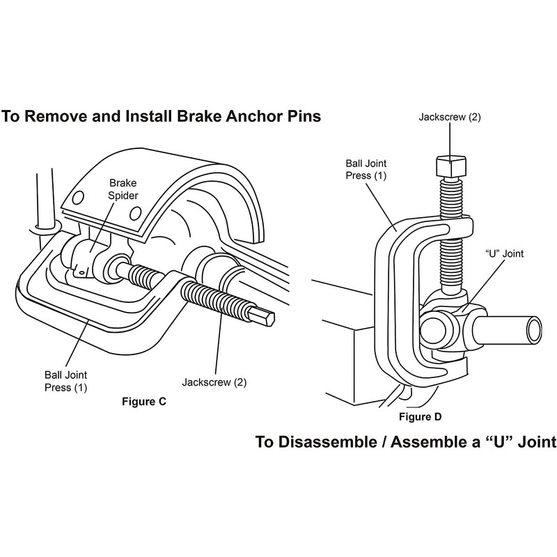 DAYUAN Ball Joint Press & U Joint Removal Tool Kit
