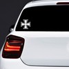 Autodomy Iron Cross Sticker Pack of 2 for Car or