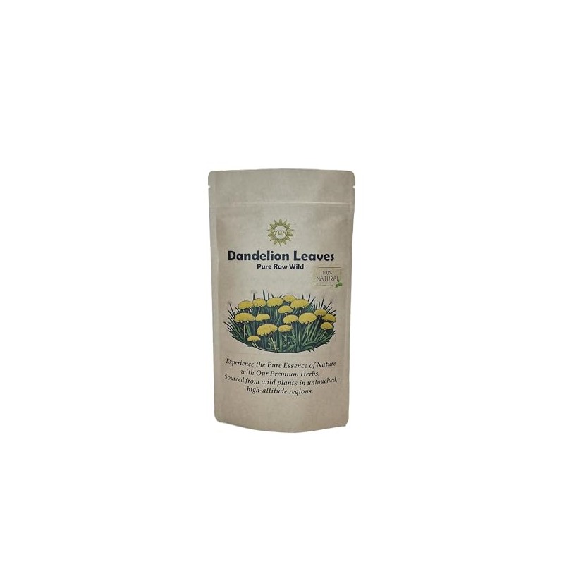 Dandelion Leaves Premium 50g – 100% Pure, Raw, Wild, Non-GMO,