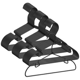 Black Aluminum Hanger, 12.6 Inch Kids Baby Hanger, Sturdy Metal Kids Hanger for Wardrobe, Space Saving Toddler Hangers (30 pcs)