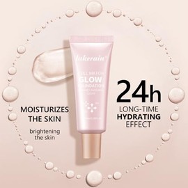 Natural Glow Illuminator Glotion - Base brillante, hidratante, ligera, multiusos - Resaltador de maquillaje hidratante e iluminador para un aspecto ra