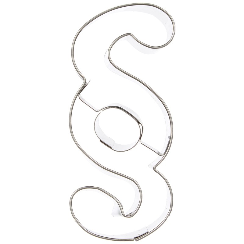 Staedter § Sign Cookie Cutter, Stainless Steel Silver, 30 x