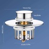 Pop-Up Drain Plug with Screen | Bathtub Plugs | Shower