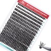 FADVAN False Eyelashes Clusters Pack of 280 50D Mix 9-16