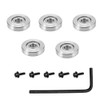 Gasea 5 Sets Replacement Top Mounted Ball Bearings Guide for