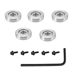 Gasea 5 Sets Replacement Top Mounted Ball Bearings Guide for Router Bit Repair Accessories Tool Kit | Inner Dia. 3/16" | Outer Dia. 3/4"