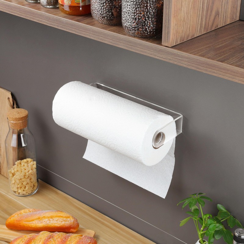 ZUNTO Wall Mounted Paper Towel Holder with Shelf for Garage,