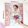 TYHJOY Pin the Ring on the Bride Game, 50 invitados