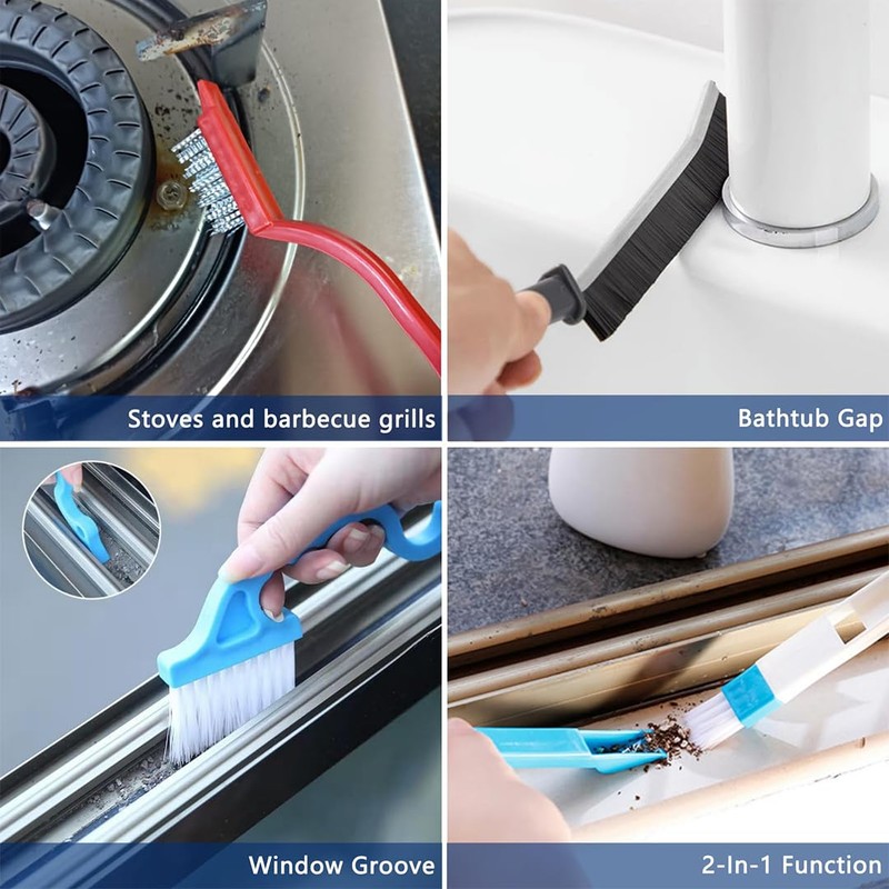14 Pcs Small Crevice Cleaning Brush Set, Multifunctional Groove Gap