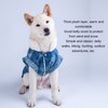 Dog Jean Coat Warm Cold Weather Plush Denim Pet Jacket