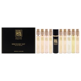 Signature Discovery Set by Sillage dOrient for Women - 10 Pc - Gift Set- 0.34oz EDP Spray Vial (Mini)- Sandal, Saphire, Musk, Rose, Oud, Onix, Diamond, Ambre, Opal, Jade