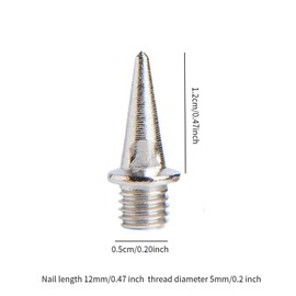 Eigell 16 Pieces Track and Field Running Spikes Track Spikes Sturdy Professional Metal Track Shoe Spikes for Sprint Short Running