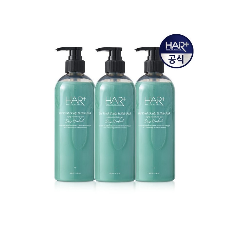 Ofresh Deep Herbal Scalp & Hair Pack 500mlX3 Hair Loss