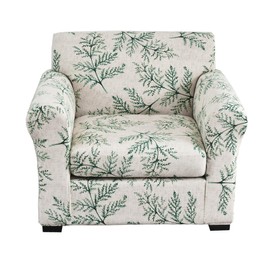 CRFATOP 2 Piece Soft Fitted Sofa Couch Cover Stretch Armchair Cover Slipcovers 1 Seat Chair Slip Cover with Arms Washable Furniture Protector for Living Room Pet Dog,(Small,C04)