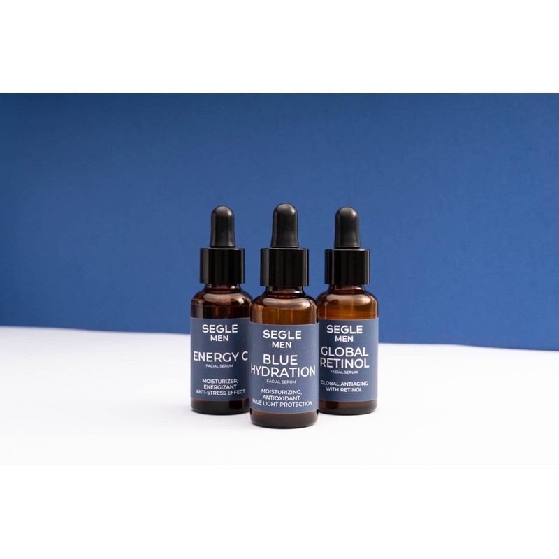 Segle | Blue Hydration Face Serum for Men | Lightly