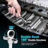 DURATECH 12-in-1 Flex-Head Ratcheting Wrench Set & 24-in-1 Screwdriver Set,
