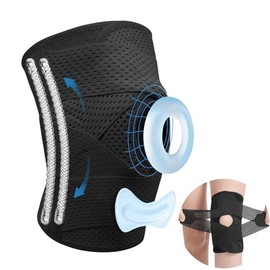 Rodillera Ortopedica, 2PCS Rodilleras Deportiva Transpirables, Menisquera para Rodilla para Dolor de Rodilla, para Deportes, Correr, Levantamiento de Pesas, Entrenamiento Mujeres y Hombres (M)