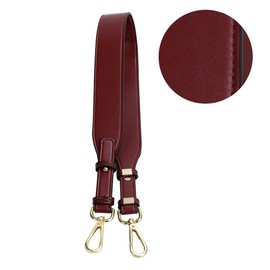 Correa ajustable para cartera, correas cruzadas, correas plateadas, correas de repuesto para bolsos, color rojo burdeos
