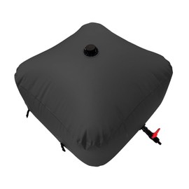 Large Capacity Water Storage Bladder Portable Water Tank Foldable Soft Water Bag for Gardening, Drought Resistance, Fire Prevention, Emergency Water, Agricultural Irrigation (Black, 500L/132Gal)