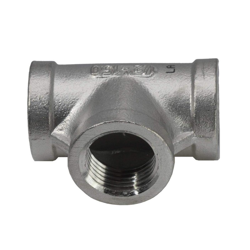 Cast Tee with 3x Female Thread NPT 1/8 Inch Female