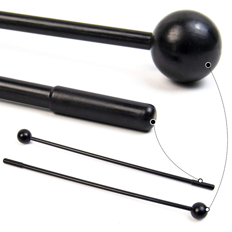 Framendino, 10 Pack Plastic Bell Mallets Solid Drum Percussion Sticks