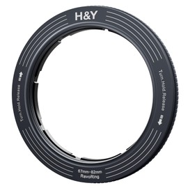 H&Y Step Up Ring REVORING 67-82mm Titanium Gray Leveling Filter Diameter Conversion Adapter for 82mm Filter Variable RS82-T