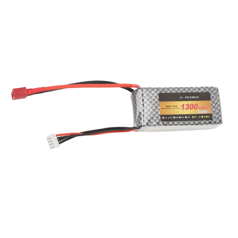 RC LiPo Battery 11.1V 1300mAh 3s with 25CT Connector Lithium