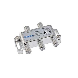 DCT Delta 4-Way Splitter 5-1218 MHz Cable TV, TV Distributor, BK Distributor, DVB-C, Splitter, Class A, F Splitter