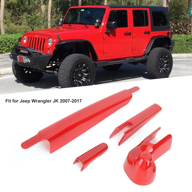 4pcs Car Rear Windshield Wiper Cover Trim Decoration Fit for