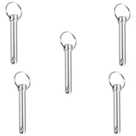 5Pcs Quick Release Pins,Carbon Steel Pull Pins,Safety Pin,Locking Pins,Marine Hardware for Boat 8*45mm