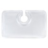 Homeford Clear Appetizer Plastic Plates Cup Holder Slot, 8-inch, 12-Count