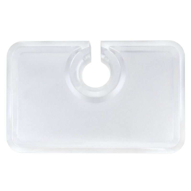 Homeford Clear Appetizer Plastic Plates Cup Holder Slot, 8-inch, 12-Count