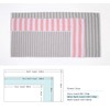 Kosugizen ZG-502-2YE Mini Bath Towels, Border & Color, Yellow, 50