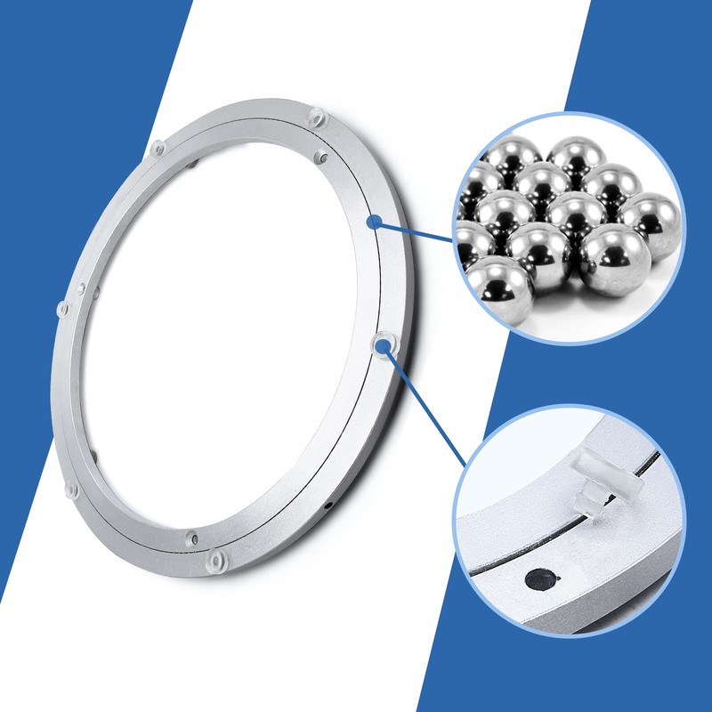 Cionyce 12 Inch Aluminium Alloy Turntable Bearing Lazy Susan Swivel