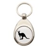 Huuraa Kangaroo Silhouette Keyring Gift Shopping Trolley Token Kangaroo Gift