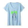 Womens Lil Wayne Illustrated Face Logo V-Neck T-Shirt
