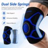 kunli Knee Support Sleeves With Side Stabilisers, 1 Pack，Black：M