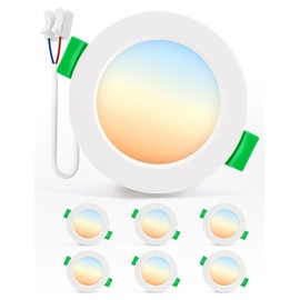 Bojim LED Recessed Spotlight, 230 V, LED Spotlights, 4 W, 55 mm - 68 mm, Hole Size, Warm White, Neutral White, Cool White, Ceiling Spotlights, LED, Flat, Swivelling for Bathroom, Living Room