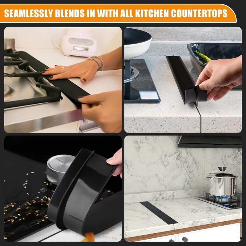 Inscrip Pack of 2 Worktop Connection Rail for Kitchens, Plate