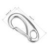 sourcing map Spring Gate Snap Hook 70mm/2.75", 304 Stainless Steel,