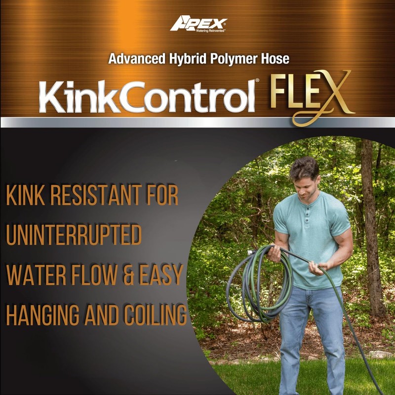 Kink Control Flex Advanced Hybrid Hose - 50 Ft Outdoor