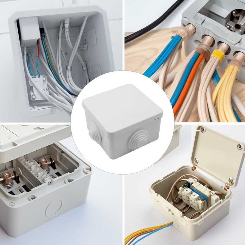 winova Junction Box, Electrical Box, Plastic Case, ABS, IP65 Waterproof,