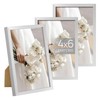 upsimples 4x6 Picture Frame Set of 3 Silver