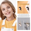 2 Pairs Cat Earrings for Women Kawaii Cartoon Kitten Alloy
