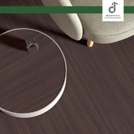 DE-COmmerce Flexbamboo ready-made parquet made of solid bamboo, rolled goods, flooring parquet, non-slip, sold by the metre, living room, bedroom, kitchen, mocha (Ecoback back) pattern