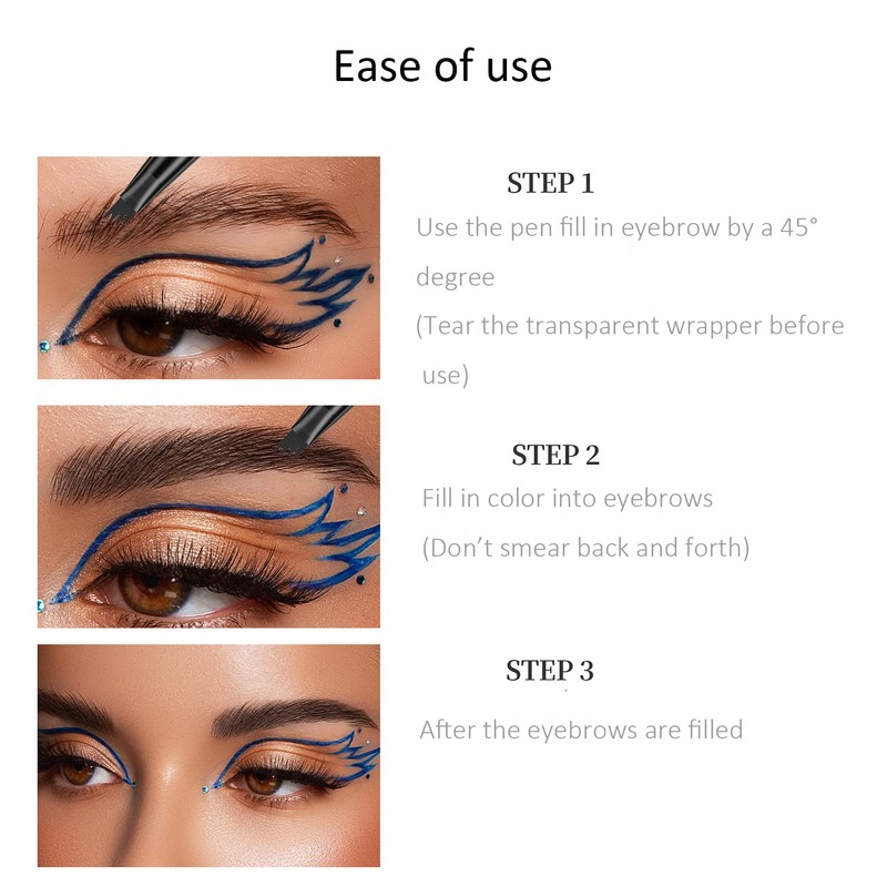 Eyebrow Pencil, Microblading Eyebrow with 4-Fork Tip Magic Brow Tattoo