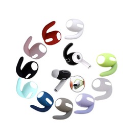 Zotech 10 Pairs AirPods Pro 1st & 2nd Gen Ear Hooks Secure Anti Slip Covers (Black, White, Clear, Purple, Green, Blue, Pink, Red, Navy & Grey)
