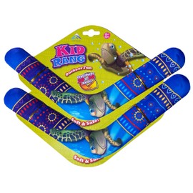 Kidrang 2 Pack Boomerangs for Kids - Soft & Safe for Right Handed Throwing - Includes 2 Boomerangs & Illustrated Instruction Sheets