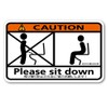 Sitting, Toilet Sticker, Prevents Standing, Sitting, Sitting, Sitting