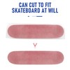 YIYIW 49.6"*10.2"Clear Skateboard Grip Tape, Anti Slip Transparent Skateboard Sandpaper,